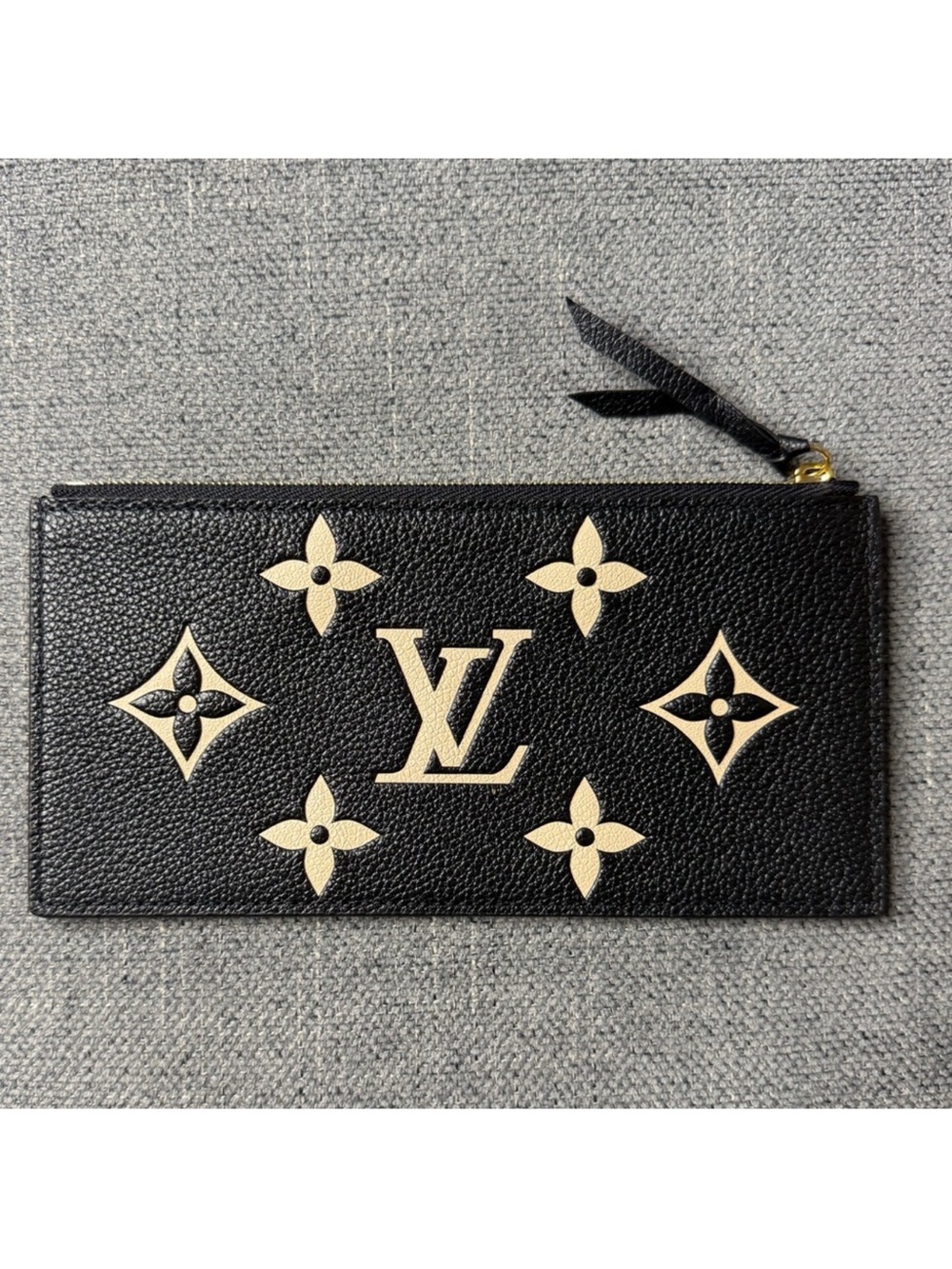 Louis Vuitton Felicie bicolor monogram zippy pouch